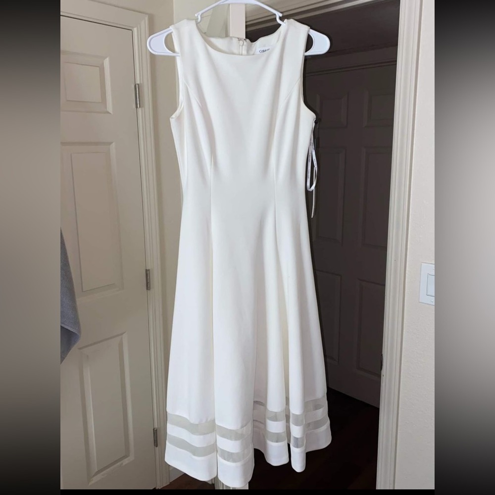 Calvin Klein white dress